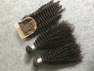 Полный и толстый перуанский Веаве человеческих волос Уньпросессед с Кинкы курчавым закрытием
