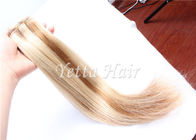 Выдвижения волос Remy русского 20 дюймов белые белокурые отсутствие Permed отсутствие рогожки