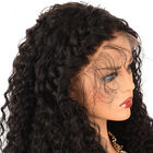 Парики человеческих волос шнурка плотности 180% Кинкы курчавые передние с волосами 120г-300г младенца